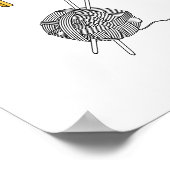 Handschuhe statt Krieg Poster (Ecke)