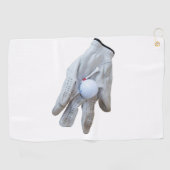 Handschuhe und ein Golfball Design Best Golf Handt Golfhandtuch (Horizontal)
