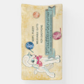 Handschuhe zeigen Lamm-Schafe Stricken Häkelkuchen Banner (Vertikal)