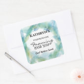 Handseife Personalisiert Quadratischer Aufkleber (Umschlag)