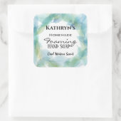 Handseife Personalisiert Quadratischer Aufkleber (Tasche)