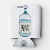 Handseilgel mit 70% Alkohol Dosenkühler (Rückseite)