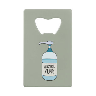 Handseilgel mit 70% Alkohol Geldbeutel Flaschenöffner