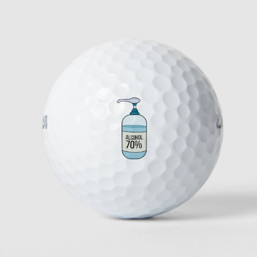 Handseilgel mit 70% Alkohol Golfball (Vorderseite)