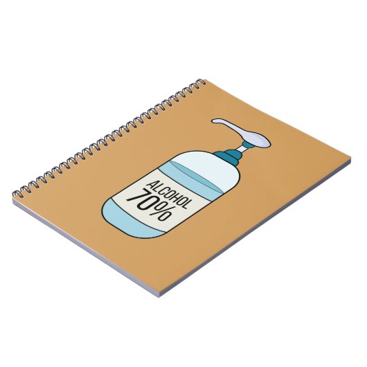 Handseilgel mit 70% Alkohol Notizblock (Linke Seite)