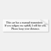 Handsenden - nicht tun Heckklappe Autoaufkleber (Vorne)