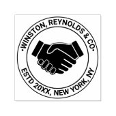 Handshake Business Beruflich Name Estedatum LOC Permastempel (Design)