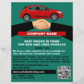 Handshake-Design, Auto-Vertriebswerbung Flyer (Vorne)