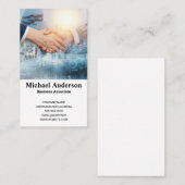 Handshake | Geschäft | Finanzwesen Visitenkarte (Vorne/Hinten)