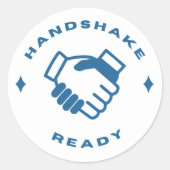 Handshake Ready Aufkleber (Vorderseite)