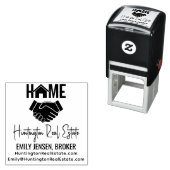 Handshake Real Anwesen Business Name URL E-Mail Sq Permastempel (Beispiel)