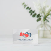 Handshake-Symbol | Deal Visitenkarte (Stehend Vorderseite)