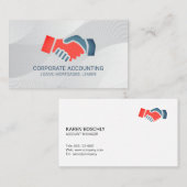 Handshake-Symbol | Deal Visitenkarte (Vorne/Hinten)