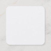 Handshake-Symbol | Unternehmensberater Quadratische Visitenkarte (Rückseite)