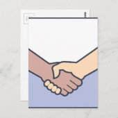 Handshake Vector Postkarte (Vorne/Hinten)