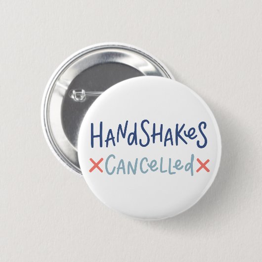 Handshakes abgebrochen button (Vorne & Hinten)