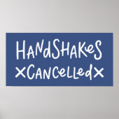 Handshakes abgebrochen poster (Vorne)