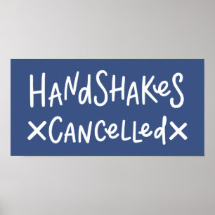 Handshakes Cancelled Poster