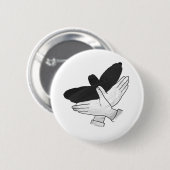 Handsilhouette Adler Button (Vorne & Hinten)