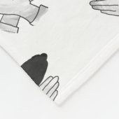 Handsilhouette Adler Fleecedecke (Ecke)