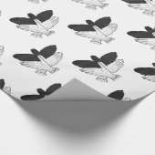Handsilhouette Adler Geschenkpapier (Ecke)