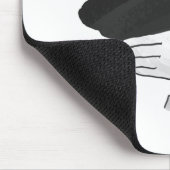 Handsilhouette Adler Mousepad (Ecke)
