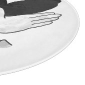 Handsilhouette Adler Schneidebrett (Ecke)
