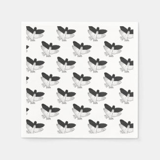 Handsilhouette Adler Serviette