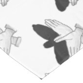 Handsilhouette Adler Tischdecke (Schrägansicht)