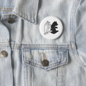Handsilhouette Bärenjunges Button (Beispiel)
