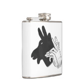 Handsilhouette Billy Ziegenbock Flachmann (Rechts)