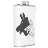 Handsilhouette Billy Ziegenbock Flachmann (Rechts)