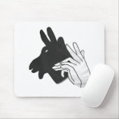 Handsilhouette Billy Ziegenbock Mousepad (Mit Mouse)