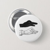 Handsilhouette Ente Button (Vorne & Hinten)