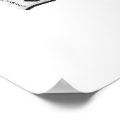 Handsilhouette Ente Poster (Ecke)