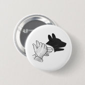 Handsilhouette Hund Button (Vorne & Hinten)