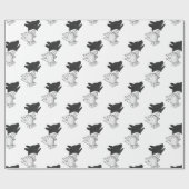 Handsilhouette Hund Geschenkpapier (Flach)