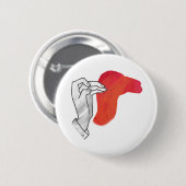 Handsilhouette Kamel Rot Button (Vorne & Hinten)