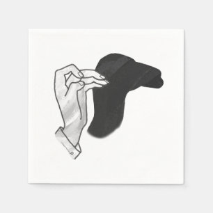 HandSilhouette-Kamel Serviette