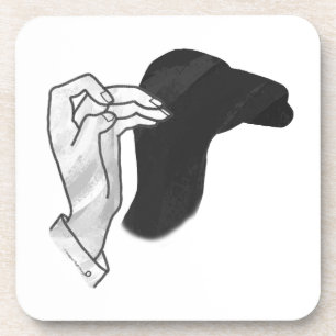 Handsilhouette Kamel Untersetzer