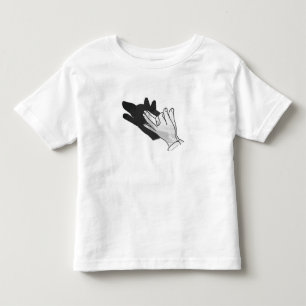 Handsilhouette Wolf Kleinkind T-shirt