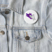 Handsilhouette Wolf Purpur Button (Beispiel)