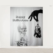 Handskeleton Halloween Background Wandteppich (Vorderseite)