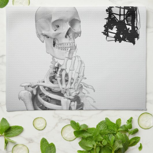 Handskeleton Halloween Küchentücher (Gefaltet)