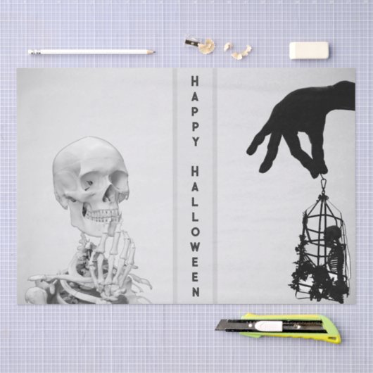 Handskelettpapier zu Halloween-Gewebe Seidenpapier (Handwerk)