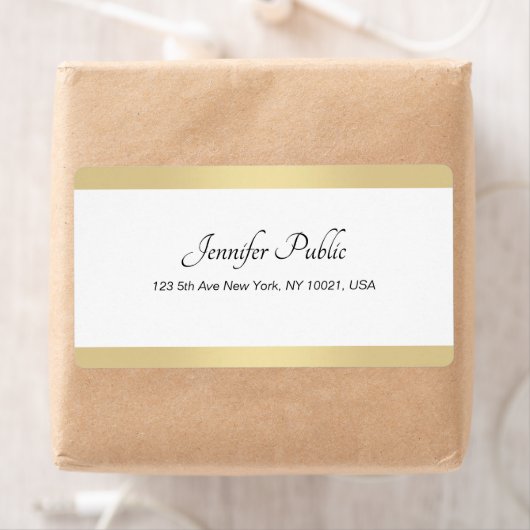 Handskript Modern Gold White Template (Insitu)