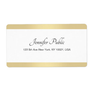 Handskript Modern Gold White Template