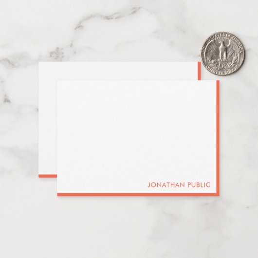 Handskriptmonogramm-Elegante Einfache Vorlage (Vorderseite/Rückseite Beispiel)