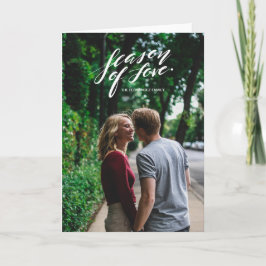 Handskriptzeit der Liebe Feiertagskarte