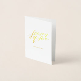 Handskriptzeit der Liebe Folienkarte